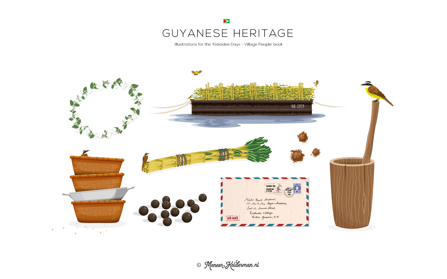 Meneer-Kelderman_Kiskadee-Days-Boek_Illustraties_02_Guyanese HeritageGuyanese Heritage
