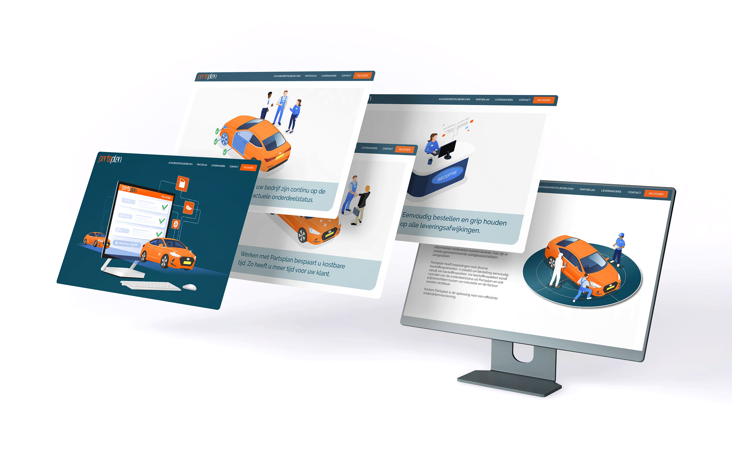 Illustratief webdesign – Partsplan