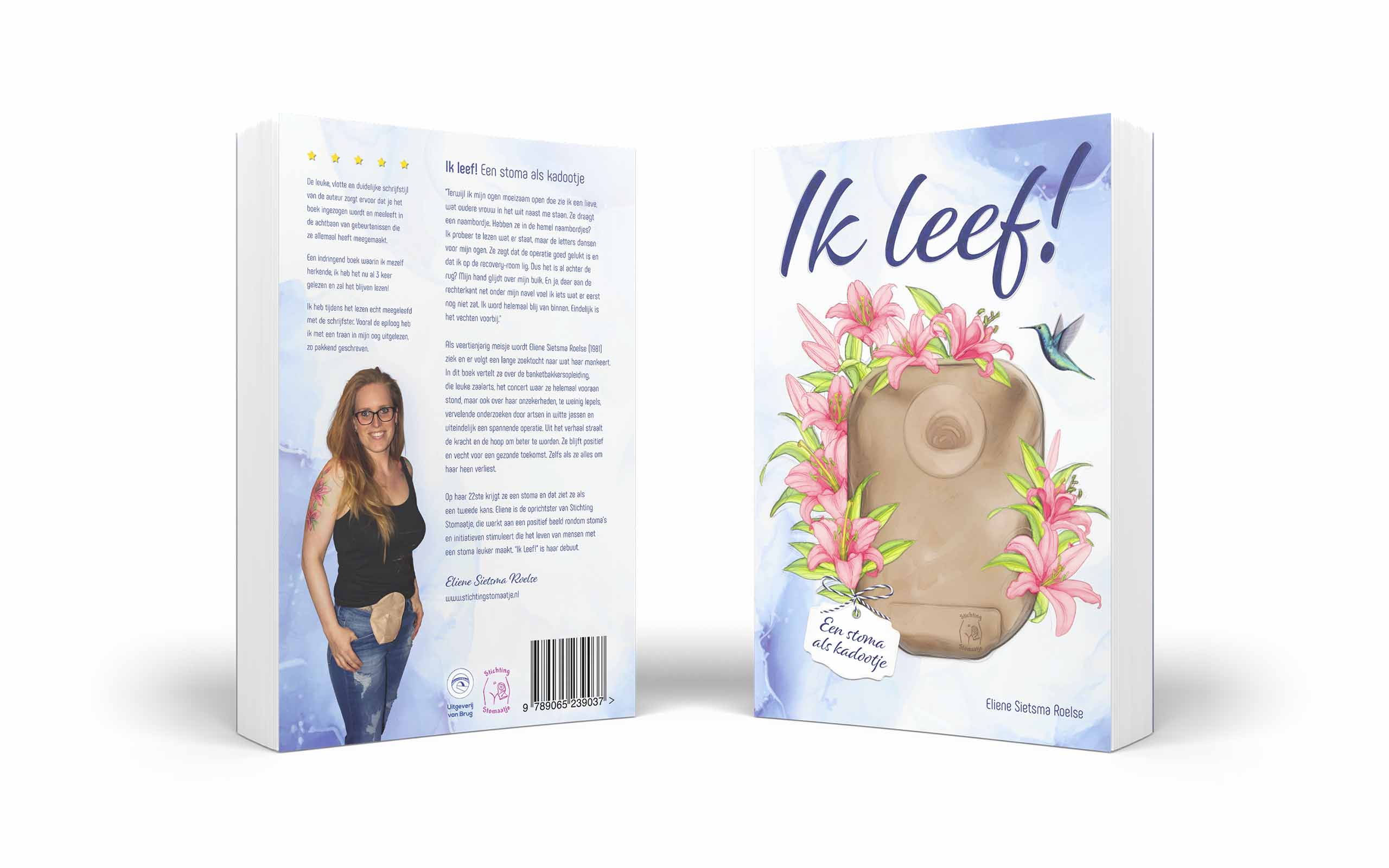 Boekomslag voor een boek van een auteur